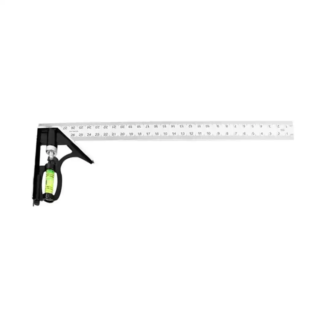 Stainless Steel 45 Degree Right Angle Horizontal Ruler Adjustable Square Ruler Measuring Tool 30cm
Stainless Steel 45 Degree Right Angle Horizontal Ruler Adjustable Square Ruler Measuring Tool 30cm