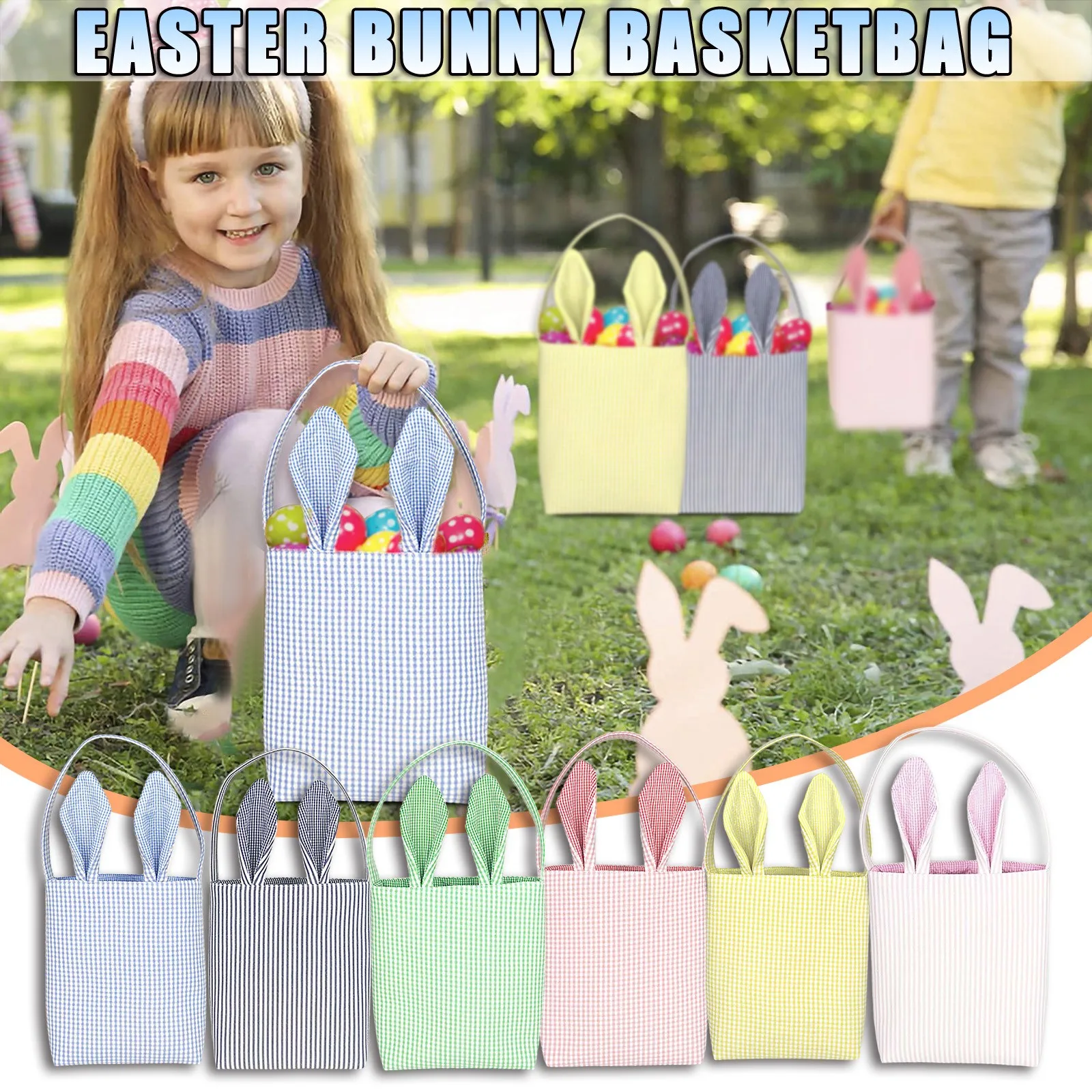 Easter Rabbit Tote Bag Round Storage Bag Basket Jute Burlap Ears Bucket Candy Gift Bag Holiday Festive Party Supplies Fastship
Easter Rabbit Tote Bag Round Storage Bag Basket Jute Burlap Ears Bucket Candy Gift Bag Holiday Festive Party Supplies Fastship