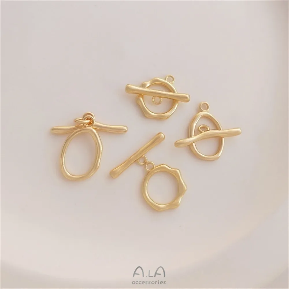 14K Gold-plated Non-standard Duoling Circular Fashion OT Buckle Handmade DIY Bracelet Necklace Connection Closing Accessories
14K Gold-plated Non-standard Duoling Circular Fashion OT Buckle Handmade DIY Bracelet Necklace Connection Closing Accessories