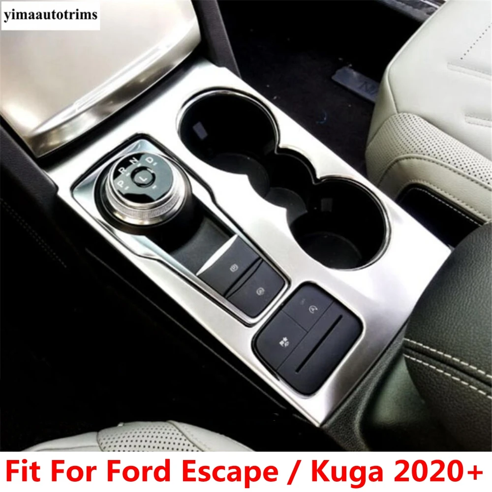 

Center Control Gear Box Shift Control Panel Decoration Cover Trim For Ford Escape / Kuga 2020 -2022 ABS Carbon Fiber Accessories