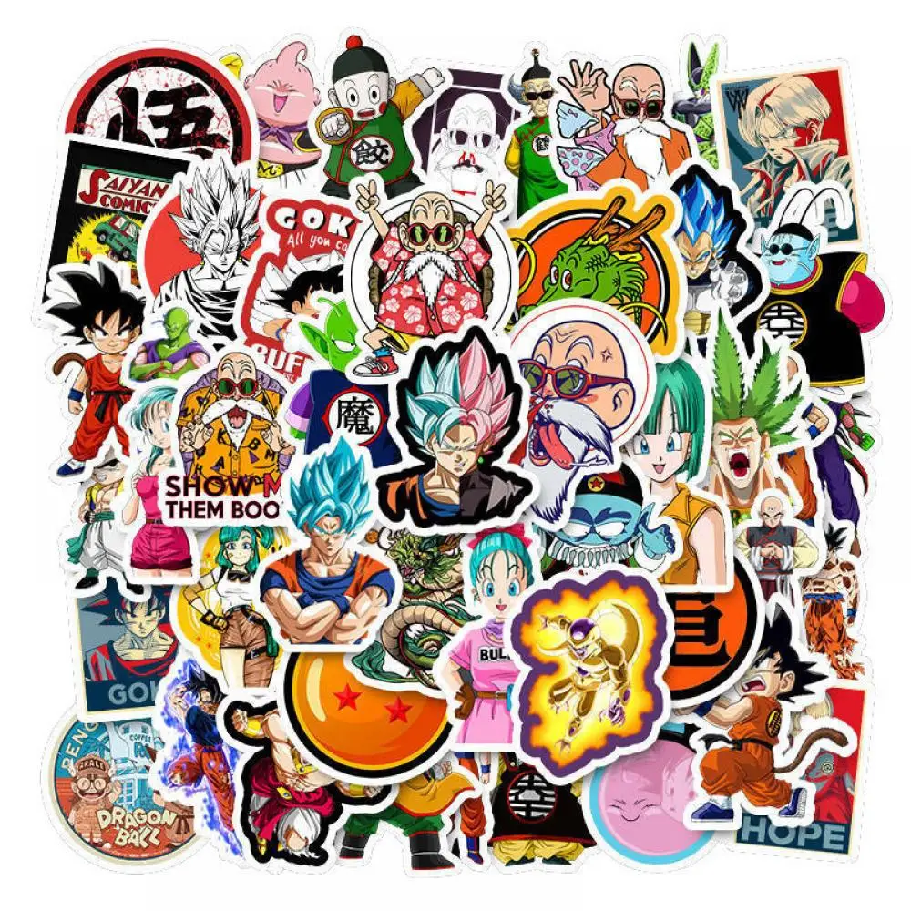 10/50Pcs Anime Dragon Ball Sayajins Goku Freeza Diy Stickers Graffiti Kids Toy Skateboard Phone Laptop Luggage Sticker Decals
10/50Pcs Anime Dragon Ball Sayajins Goku Freeza Diy Stickers Graffiti Kids Toy Skateboard Phone Laptop Luggage Sticker Decals