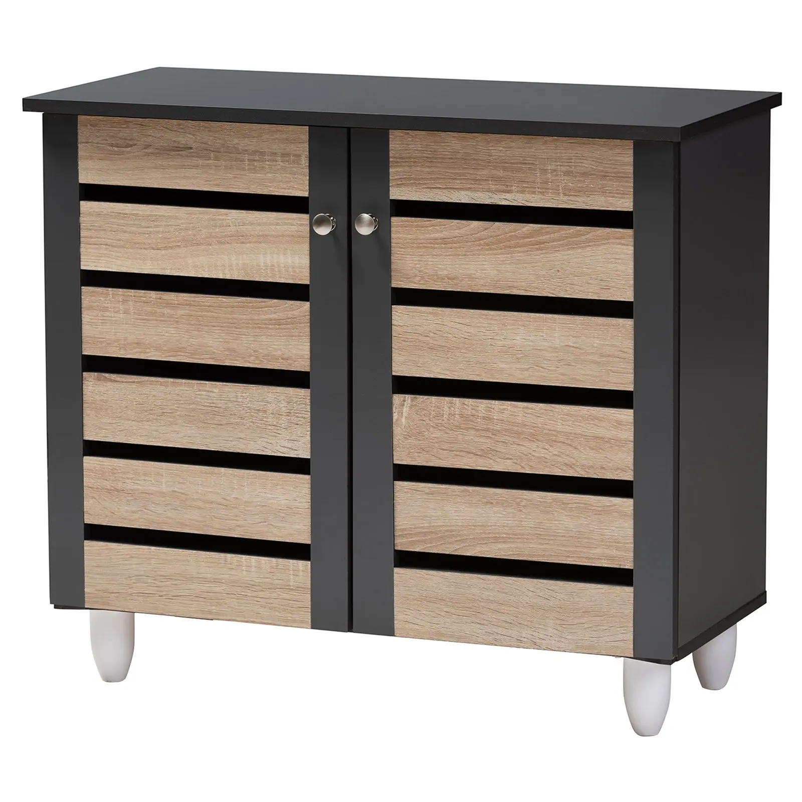 Free Shipping Gisela Modern and Contemporary Two-tone Oak and Dark Gray 2-Door Shoe Storage Cabinet
Free Shipping Gisela Modern and Contemporary Two-tone Oak and Dark Gray 2-Door Shoe Storage Cabinet
