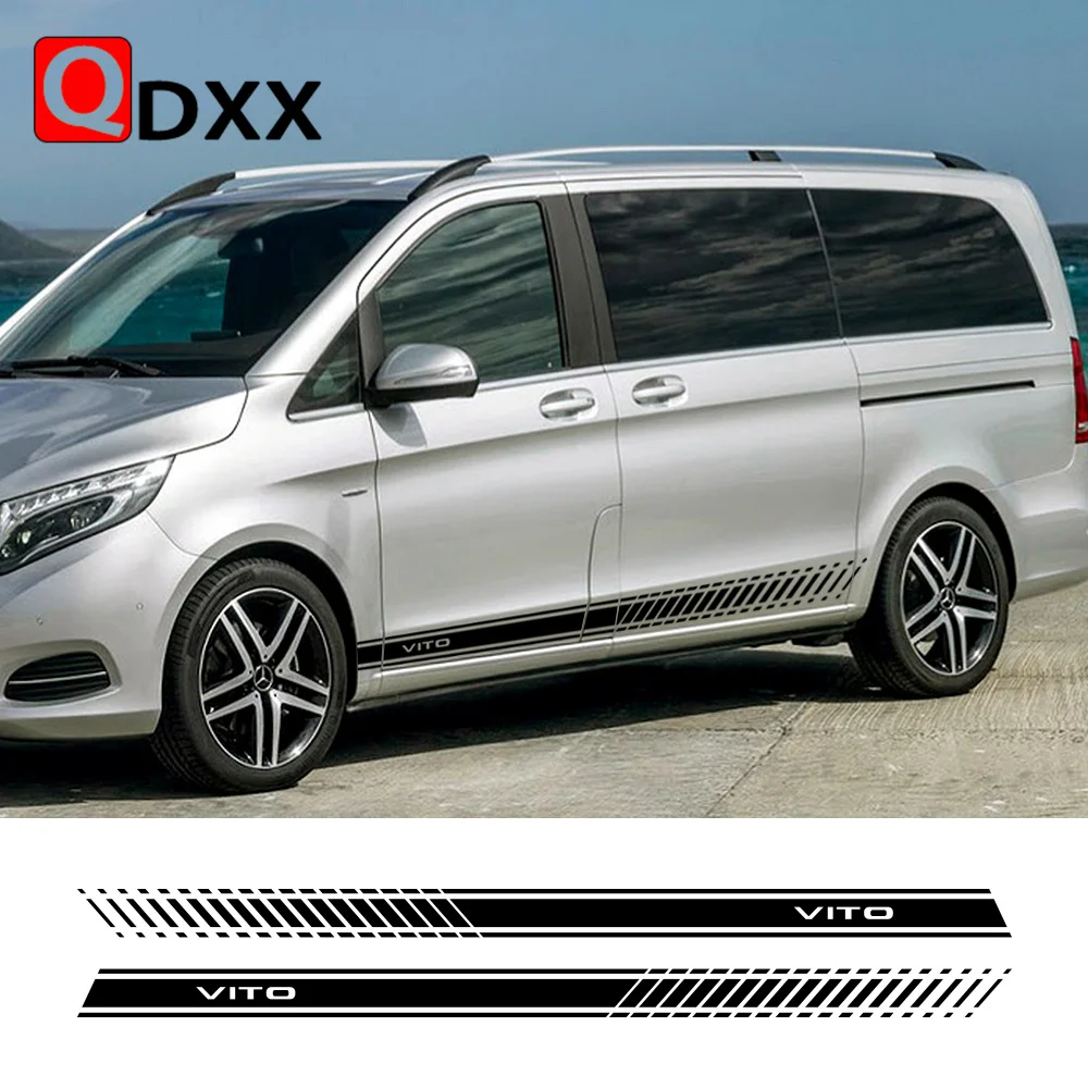 2 шт., виниловые стикеры в полоску по бокам автомобиля Mercedes Benz Vito V Class W447 V260
2 шт., виниловые стикеры в полоску по бокам автомобиля Mercedes Benz Vito V Class W447 V260