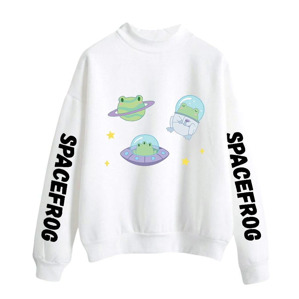 SPACE FROGS Fashion Print Turtleneck Sweatshirts Women/Men Long Sleeve Sweatshirts Hot Sale Casual Harajuku Streetwear Clothes 
SPACE FROGS Fashion Print Turtleneck Sweatshirts Women/Men Long Sleeve Sweatshirts Hot Sale Casual Harajuku Streetwear Clothes