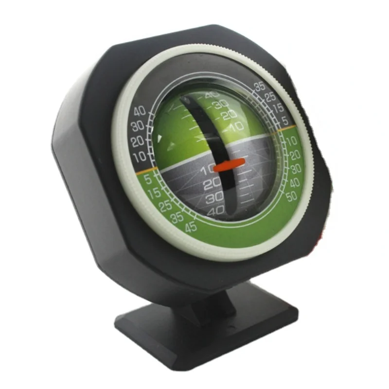 

Car Inclinometer High-precision Slope Meter Angle Gradient Level Device Built-in LED Declinometer Compass Vehicle Supplies