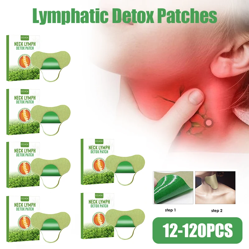 24/48/120pcs Lymphatic Detox Patches Natural Herbs Neck/Armpit Anti-Swelling Plasters Relief Fatigue Promote Lymphatic Drainage
24/48/120pcs Lymphatic Detox Patches Natural Herbs Neck/Armpit Anti-Swelling Plasters Relief Fatigue Promote Lymphatic Drainage
