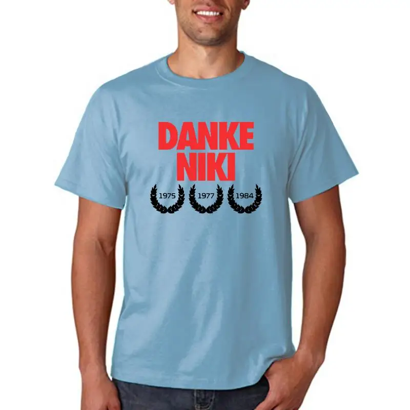 Danke Niki Lauda 1949-3X Championship Adult Cotton T-Shirt New Summer Men 100% Cotton Cool Short Sleeve Tee Shirts 
Danke Niki Lauda 1949-3X Championship Adult Cotton T-Shirt New Summer Men 100% Cotton Cool Short Sleeve Tee Shirts