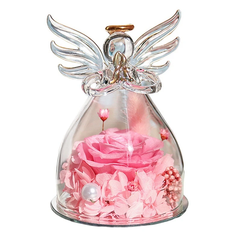 Valentine Gift Rose Angel Preserved Flowers In Glass Ornaments Home Decor Romantic Girlfriend Mother Present
Valentine Gift Rose Angel Preserved Flowers In Glass Ornaments Home Decor Romantic Girlfriend Mother Present