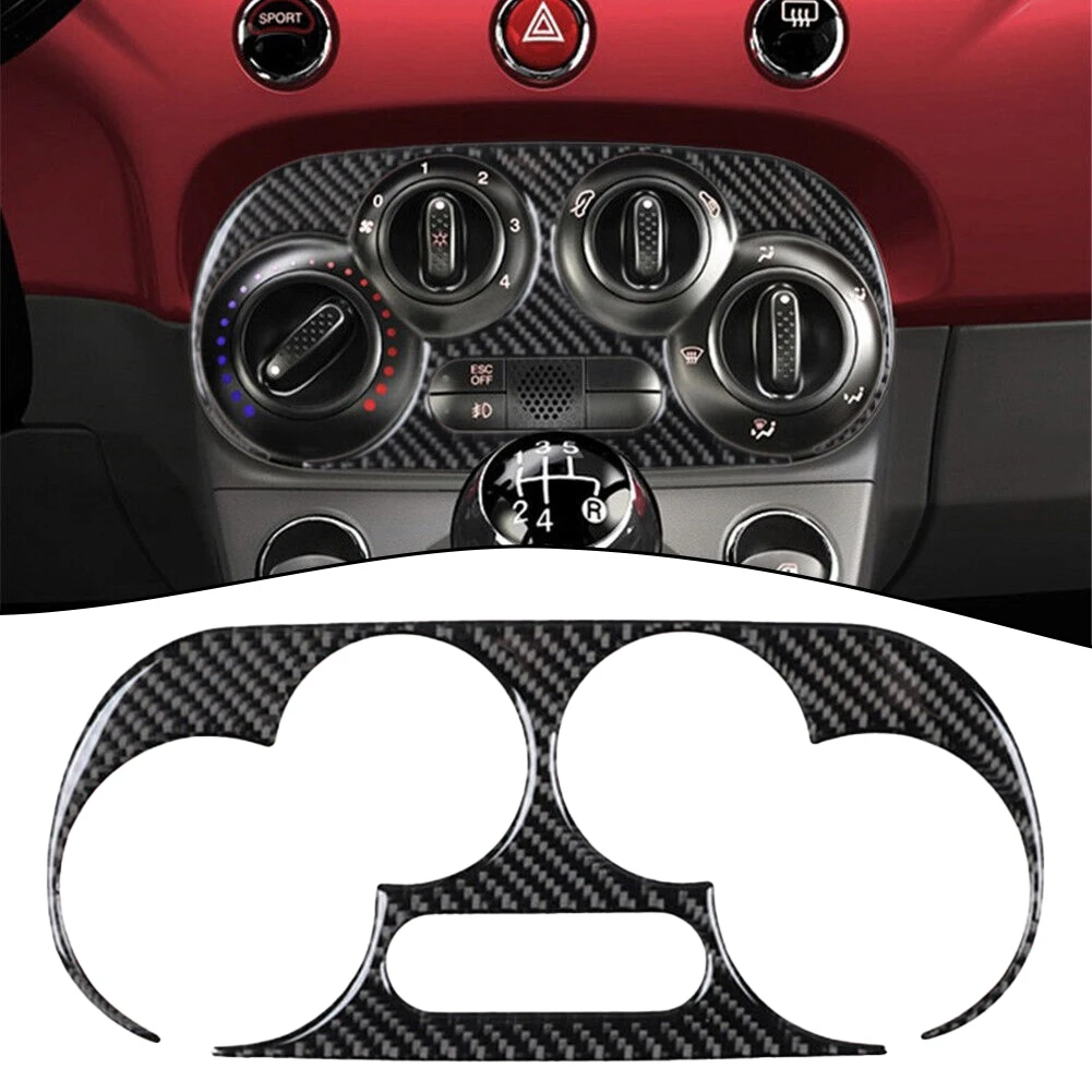 Carbon Fiber Manual Climate Console Interior Trim Stickers For Fiat 500 2012-15 Car Styling Auto Accessories
Carbon Fiber Manual Climate Console Interior Trim Stickers For Fiat 500 2012-15 Car Styling Auto Accessories
