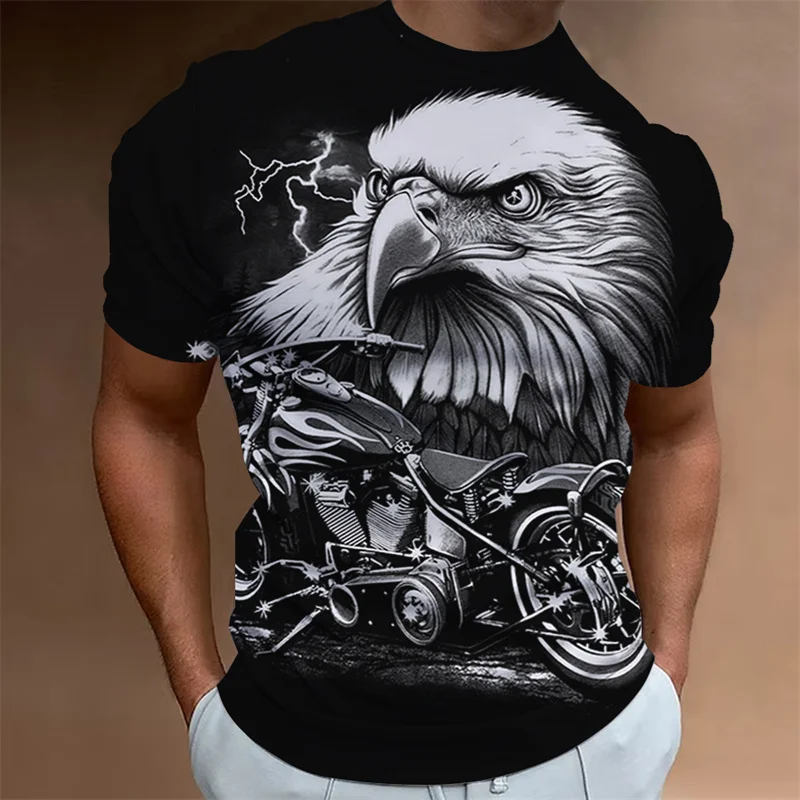 Футболка мужская с 3D-принтом Eagle Motor Graphic, Винтажная летняя рубашка с круглым вырезом и коротким рукавом, женская одежда
Футболка мужская с 3D-принтом Eagle Motor Graphic, Винтажная летняя рубашка с круглым вырезом и коротким рукавом, женская одежда