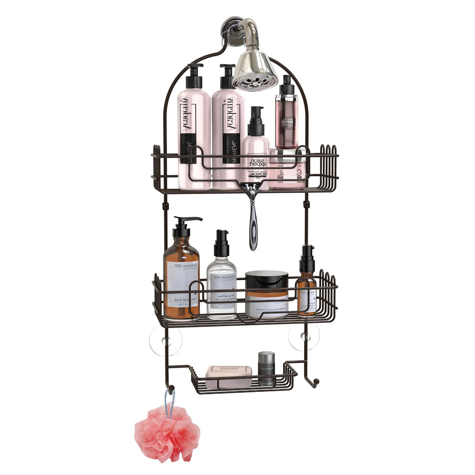 Shower Caddy Shower Caddies Over Showerhead Rustproof & Waterproof Shower Shelf No Drilling Black Shower Rack For Bathroom
Shower Caddy Shower Caddies Over Showerhead Rustproof & Waterproof Shower Shelf No Drilling Black Shower Rack For Bathroom