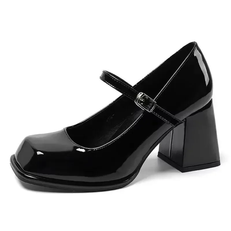 Mary Janes Vintage Black Sandals Woman Buckle Non-Slip Casual Medium Heels Office Ladies Solid Elegant Heels Korean 2023 Summer
Mary Janes Vintage Black Sandals Woman Buckle Non-Slip Casual Medium Heels Office Ladies Solid Elegant Heels Korean 2023 Summer