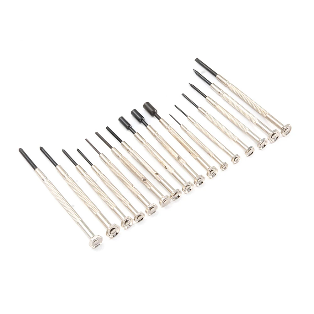 16pcs Precision Screwdriver Set For Repairing Watch Jewelry Glasses Electronic Small Carbon Steel Screwdriver Bit Hand Tool Part
16pcs Precision Screwdriver Set For Repairing Watch Jewelry Glasses Electronic Small Carbon Steel Screwdriver Bit Hand Tool Part