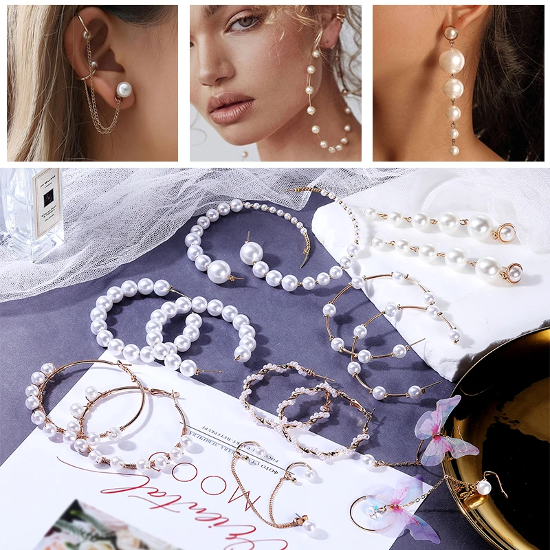 AOEDEJ 1/2PCS Big Hoop Pearl Earring Jewelry Fashion Circle Earring Pearl Round Earring Female Gold Color Big Earring Bohemia
AOEDEJ 1/2PCS Big Hoop Pearl Earring Jewelry Fashion Circle Earring Pearl Round Earring Female Gold Color Big Earring Bohemia