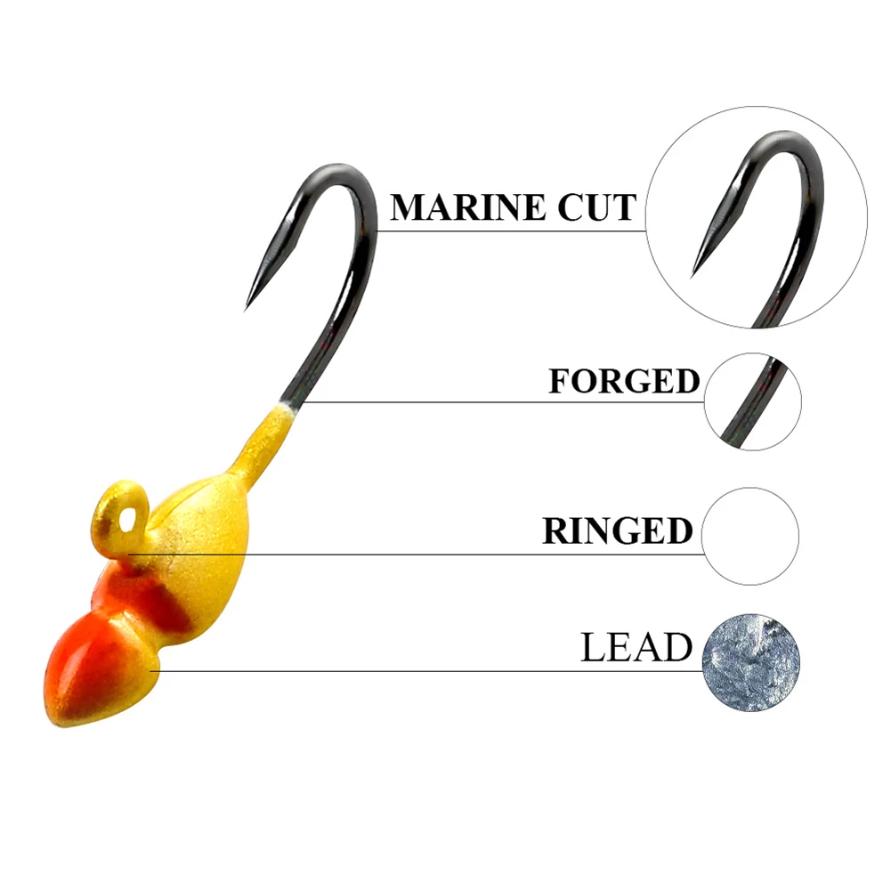 5PC Fishing Hook With Barbed Ice With Ring Winter Fishing Accessories Ice Fishing Lead Hook Fake Bait Bionic Bait Mini Bait Fish
5PC Fishing Hook With Barbed Ice With Ring Winter Fishing Accessories Ice Fishing Lead Hook Fake Bait Bionic Bait Mini Bait Fish