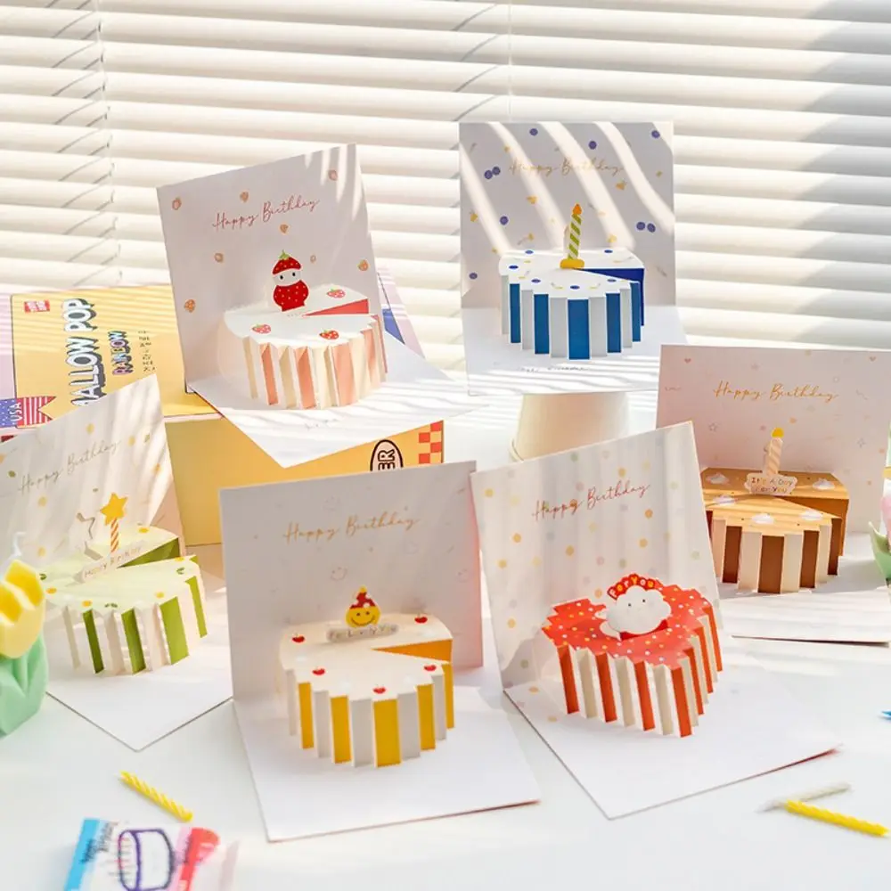Handwriting 3D Birthday Cake Card with Envelop Blessing Celebrating Pop-Up Greeting Cards Birthday Gifts Postcards Gifts
Handwriting 3D Birthday Cake Card with Envelop Blessing Celebrating Pop-Up Greeting Cards Birthday Gifts Postcards Gifts