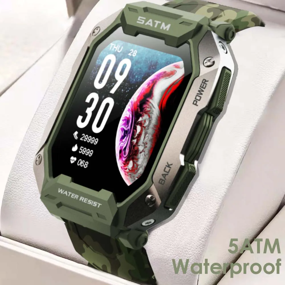 DIGWKD 2023 New Smartwatch 5ATM Waterproof Men's Watches Military Watch Outdoor Sport Fitness Bracelet C20 Big Full Touch Screen
DIGWKD 2023 New Smartwatch 5ATM Waterproof Men's Watches Military Watch Outdoor Sport Fitness Bracelet C20 Big Full Touch Screen