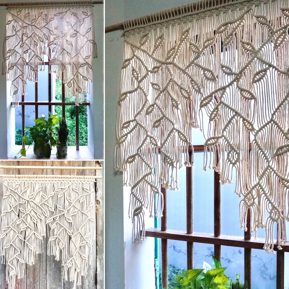 Nordic Style Room Decoration Hand-Woven Tapestry Home Wall Pendant Leaves Curtain
Nordic Style Room Decoration Hand-Woven Tapestry Home Wall Pendant Leaves Curtain