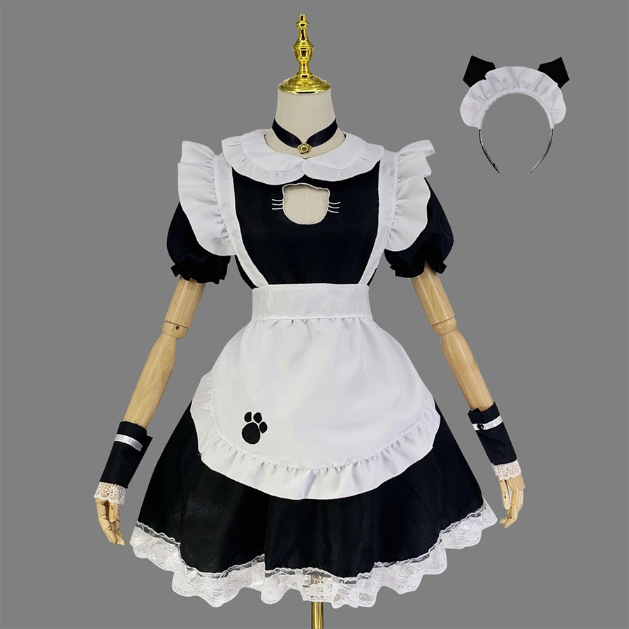 Sexy Cat Girl Maid Dress Women Maid Cosplay Costume Black White Lolita Dress Kawaii Cat Maid Outfit Cafe Servant Apron Dresses
Sexy Cat Girl Maid Dress Women Maid Cosplay Costume Black White Lolita Dress Kawaii Cat Maid Outfit Cafe Servant Apron Dresses