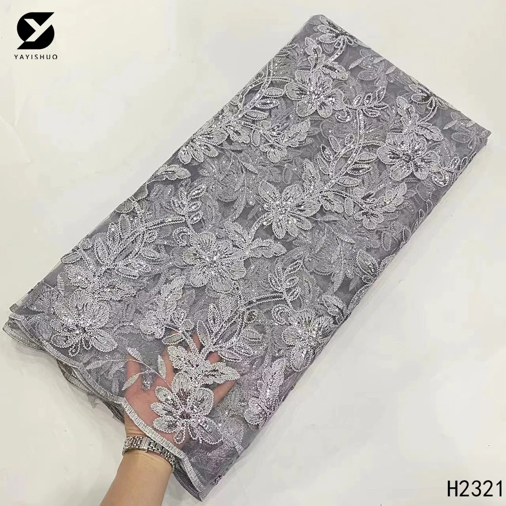 African Lace Fabric 2022 High Quality French Mesh Lace Fabric With Sequins Nigerian Lace Fabrics For Wedding Dress H2321
African Lace Fabric 2022 High Quality French Mesh Lace Fabric With Sequins Nigerian Lace Fabrics For Wedding Dress H2321