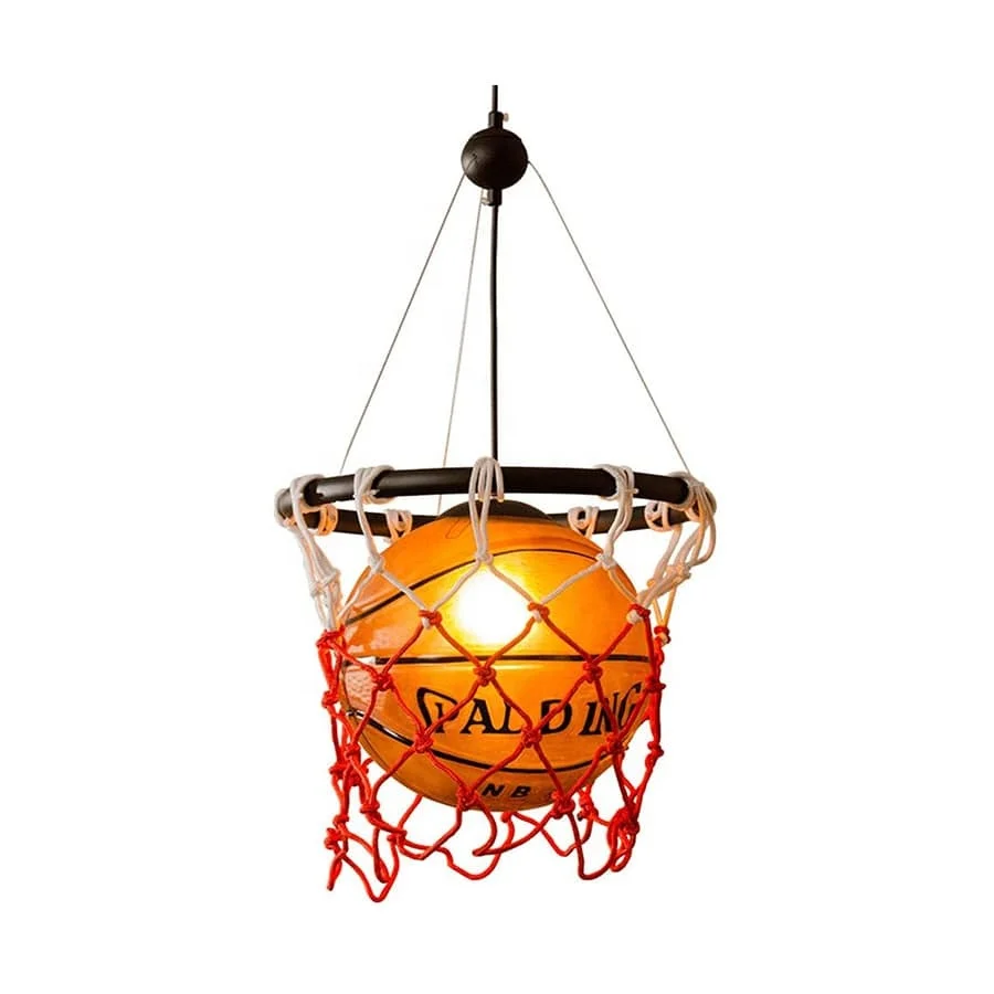Creative Basketball Net Pendant Lamp Light Round Ball Hanging Ceiling Lighting for Children Bedroom Restaurant Bar Cafe Decor
Creative Basketball Net Pendant Lamp Light Round Ball Hanging Ceiling Lighting for Children Bedroom Restaurant Bar Cafe Decor