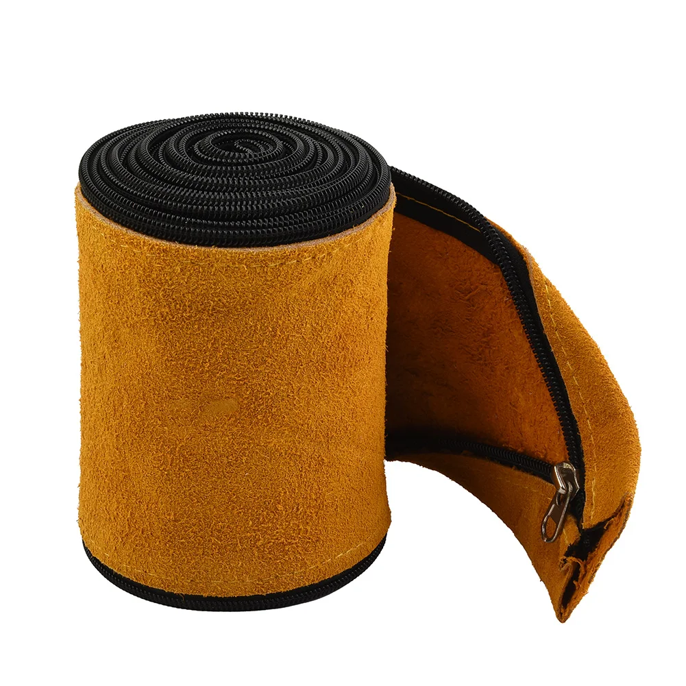 TIG Mig Cowhide Leather Welding Torch Cable Hose Cover 12ft L 4in Wide Welding Torch Cable Cover Two Layers Of Leather Cover
TIG Mig Cowhide Leather Welding Torch Cable Hose Cover 12ft L 4in Wide Welding Torch Cable Cover Two Layers Of Leather Cover