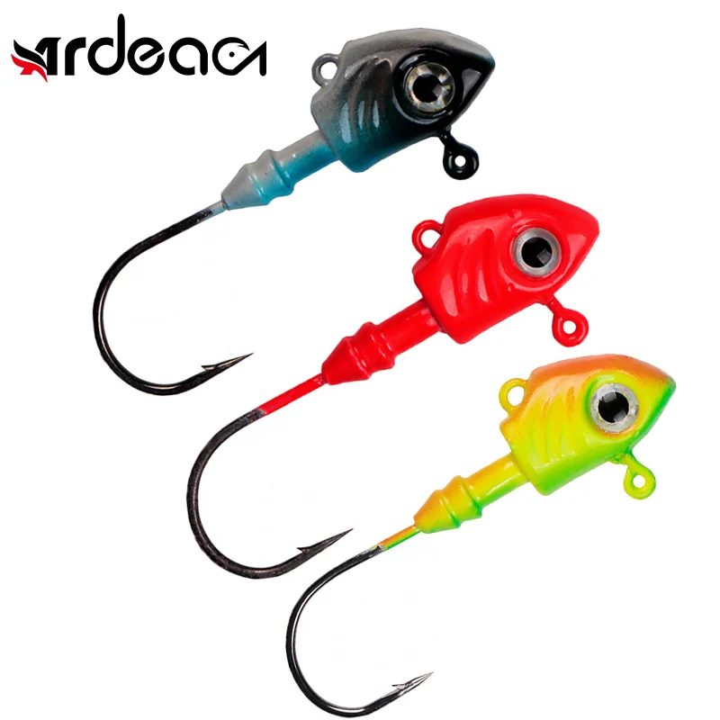 ARDEA Jig head Hook 10g/15g/20g/40g 1pcs Carbon Steel Sharpener Fishhook Sinking Metal Jigs Quality Fishhooks Pike Bass 3D Eyes
ARDEA Jig head Hook 10g/15g/20g/40g 1pcs Carbon Steel Sharpener Fishhook Sinking Metal Jigs Quality Fishhooks Pike Bass 3D Eyes