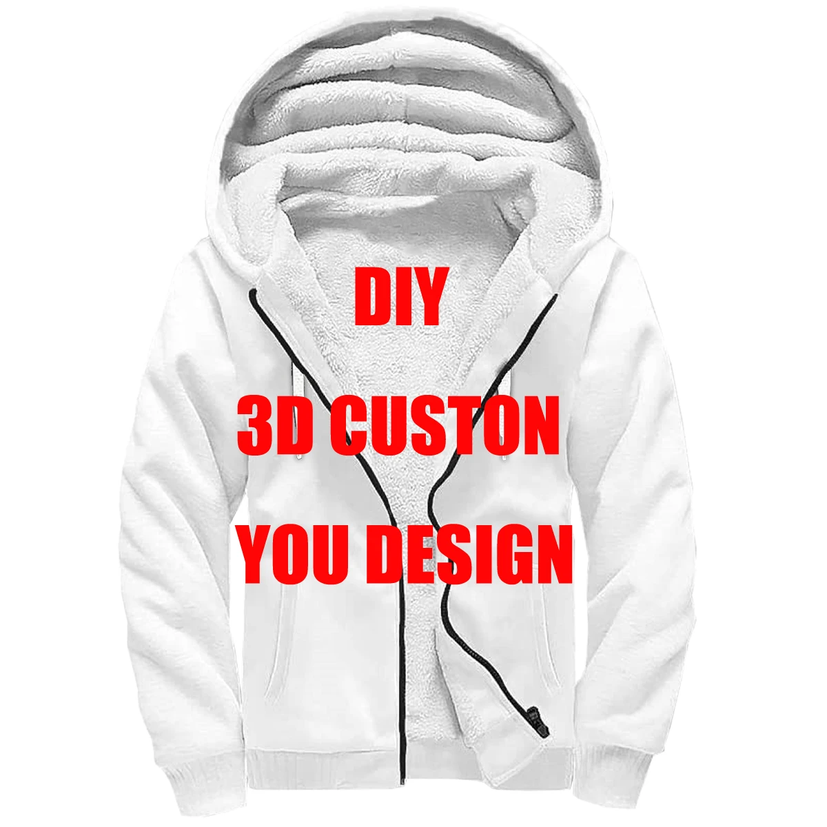 MCDV - DIY Accept Custom Design Drop Shipping and Wholesale 3D Printing Fleece Zipper Hoodies Unisex Thick Warm Coat
MCDV - DIY Accept Custom Design Drop Shipping and Wholesale 3D Printing Fleece Zipper Hoodies Unisex Thick Warm Coat