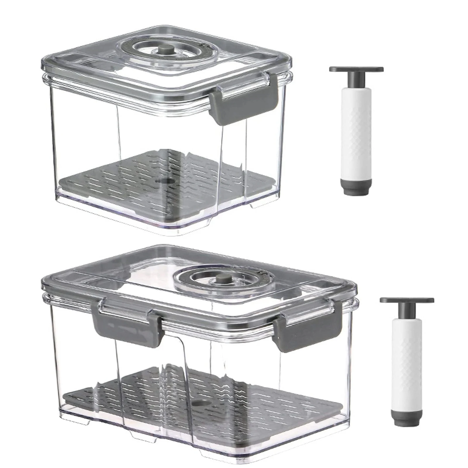 Transparent Vacuum Storage Box Fridge Organizer With Vented Lids Household Kitchen Refrigerator Freezer Storage Box
Transparent Vacuum Storage Box Fridge Organizer With Vented Lids Household Kitchen Refrigerator Freezer Storage Box
