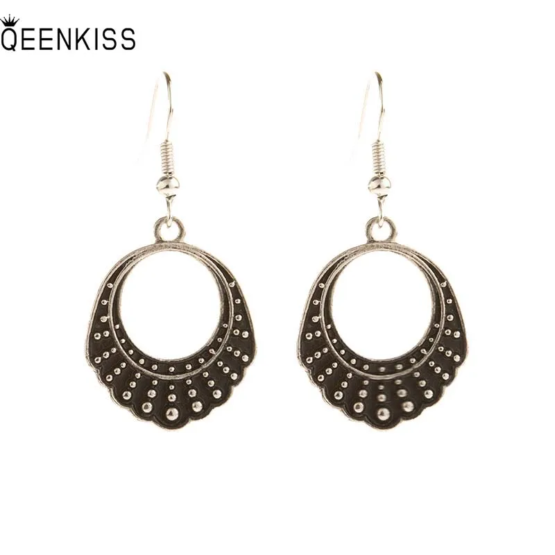 QEENKISS EG6348 2022 Fine Jewelry Wholesale Fashion Woman Girl Birthday Wedding simple Retro Round Antique Silver Drop Earrings
QEENKISS EG6348 2022 Fine Jewelry Wholesale Fashion Woman Girl Birthday Wedding simple Retro Round Antique Silver Drop Earrings