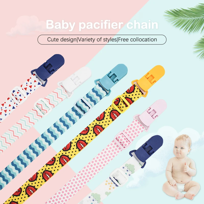 Adjust Anti-lost Fixed Button Baby Pacifier Clip Chain Cartoon Pacifier Ribbon Dummy Soother Holder Chain Anti-drop Buckle Strap
Adjust Anti-lost Fixed Button Baby Pacifier Clip Chain Cartoon Pacifier Ribbon Dummy Soother Holder Chain Anti-drop Buckle Strap