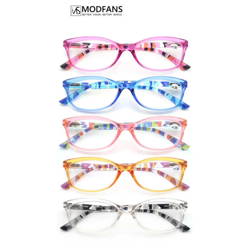MODFANS Women Glasees For Reader Reading Glasses Colorful Oval Plastic Spring Hinge Lightweight Comfortable Eyeglasses
MODFANS Women Glasees For Reader Reading Glasses Colorful Oval Plastic Spring Hinge Lightweight Comfortable Eyeglasses