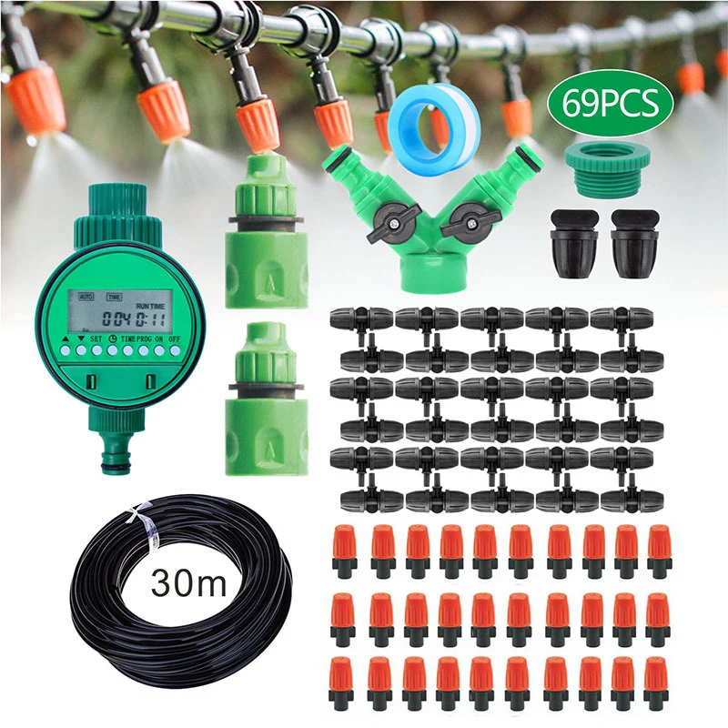 10/25/30M Automatic Garden Irrigation System Kit Smart Plant Self Watering Timer DIY Garden Hose Micro Drip Irrigation System
10/25/30M Automatic Garden Irrigation System Kit Smart Plant Self Watering Timer DIY Garden Hose Micro Drip Irrigation System