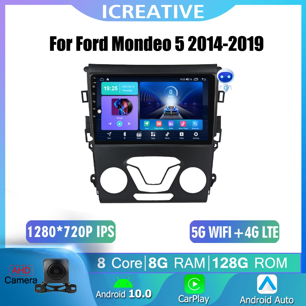 GPS Car Radio For Ford Mondeo 5 Fusion 2012 2013 2014 Android Stereo Multimedia DSP Navigation Carplay Auto 8+128G No 2 Din DVD
GPS Car Radio For Ford Mondeo 5 Fusion 2012 2013 2014 Android Stereo Multimedia DSP Navigation Carplay Auto 8+128G No 2 Din DVD