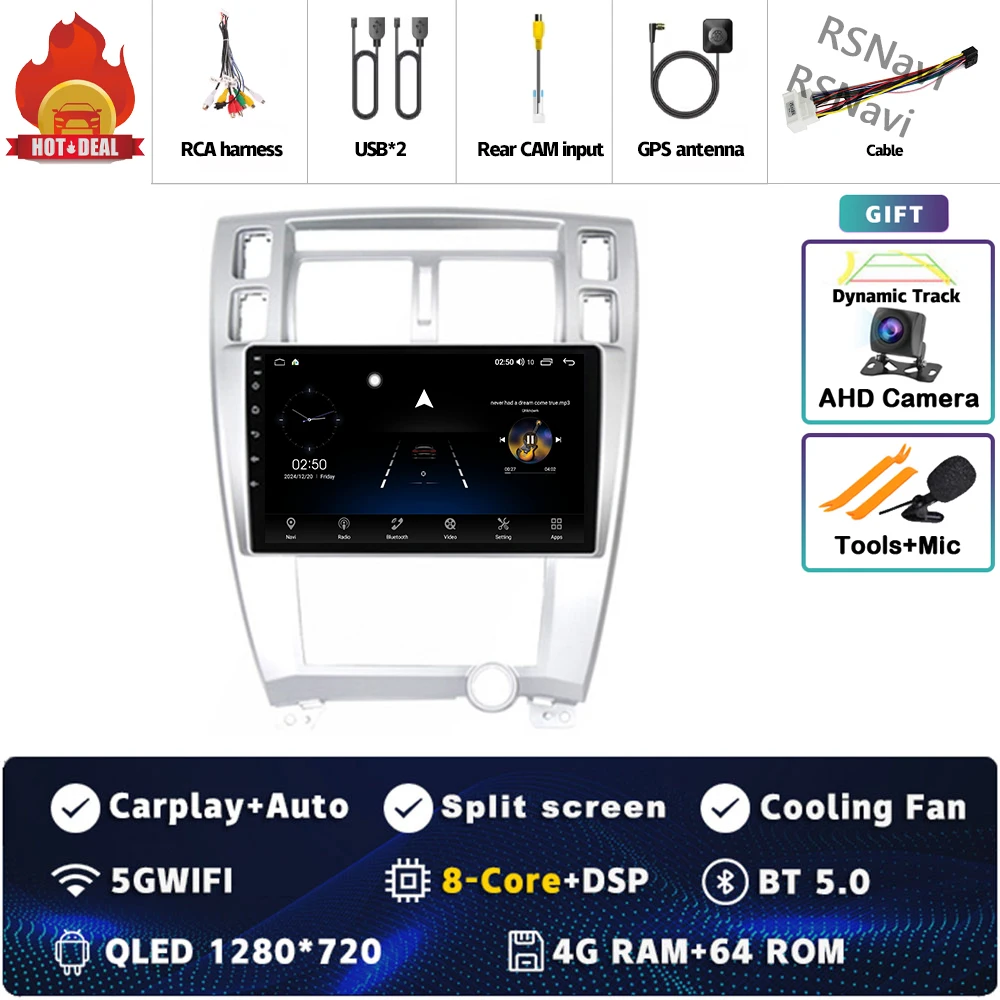 Android 15 для Hyundai Tucson 1 2004-2009 LHD 2K QLED Android Автомобильный радиоприемник Мультимедийный видеоплеер GPS Стерео CarPlay
Android 15 для Hyundai Tucson 1 2004-2009 LHD 2K QLED Android Автомобильный радиоприемник Мультимедийный видеоплеер GPS Стерео CarPlay