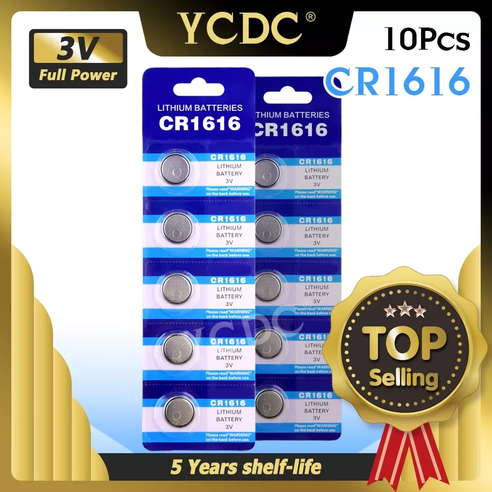 10x CR1616 Button Coin Cell Lithium Battery DL1616 BR1616 ECR1616 5021LC L11L28 KCR1616 LM1616 280-209 Watch Li-ion Pila
10x CR1616 Button Coin Cell Lithium Battery DL1616 BR1616 ECR1616 5021LC L11L28 KCR1616 LM1616 280-209 Watch Li-ion Pila
