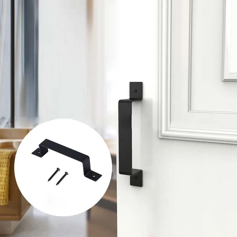 Decoration Door handle Garage Garden Gate Pull Closets Decor Furniture Garages Shed Black Carbon steel Practical
Decoration Door handle Garage Garden Gate Pull Closets Decor Furniture Garages Shed Black Carbon steel Practical