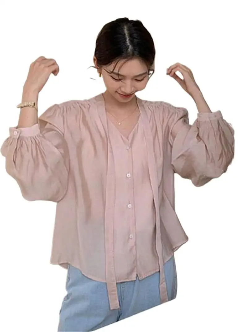 2023 New Summer Loose Fashion Tops Large Size Long Sleeve Korean Shirts Women's Casual Lyocell Blouse Solid Color Thin Tops
2023 New Summer Loose Fashion Tops Large Size Long Sleeve Korean Shirts Women's Casual Lyocell Blouse Solid Color Thin Tops
