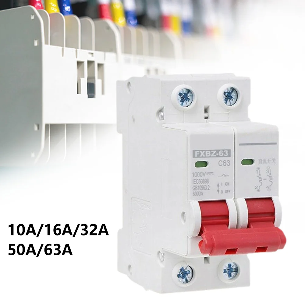 2 Pcs Photovoltaic Solar Circuit Breaker Miniature 1000VDC 10/16/32/50/63A Rail Mounting For Electric Equipment Accessories
2 Pcs Photovoltaic Solar Circuit Breaker Miniature 1000VDC 10/16/32/50/63A Rail Mounting For Electric Equipment Accessories