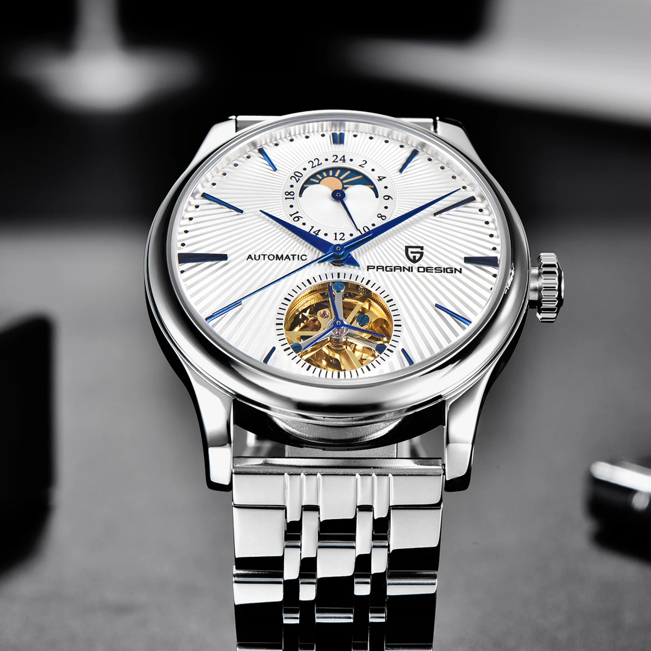 2022 New Tourbillon Watch PAGANI DESIGN Brand Watch Men Automatic Mechanical Luxury Fashion Stainless Steel waterproof Watches
2022 New Tourbillon Watch PAGANI DESIGN Brand Watch Men Automatic Mechanical Luxury Fashion Stainless Steel waterproof Watches