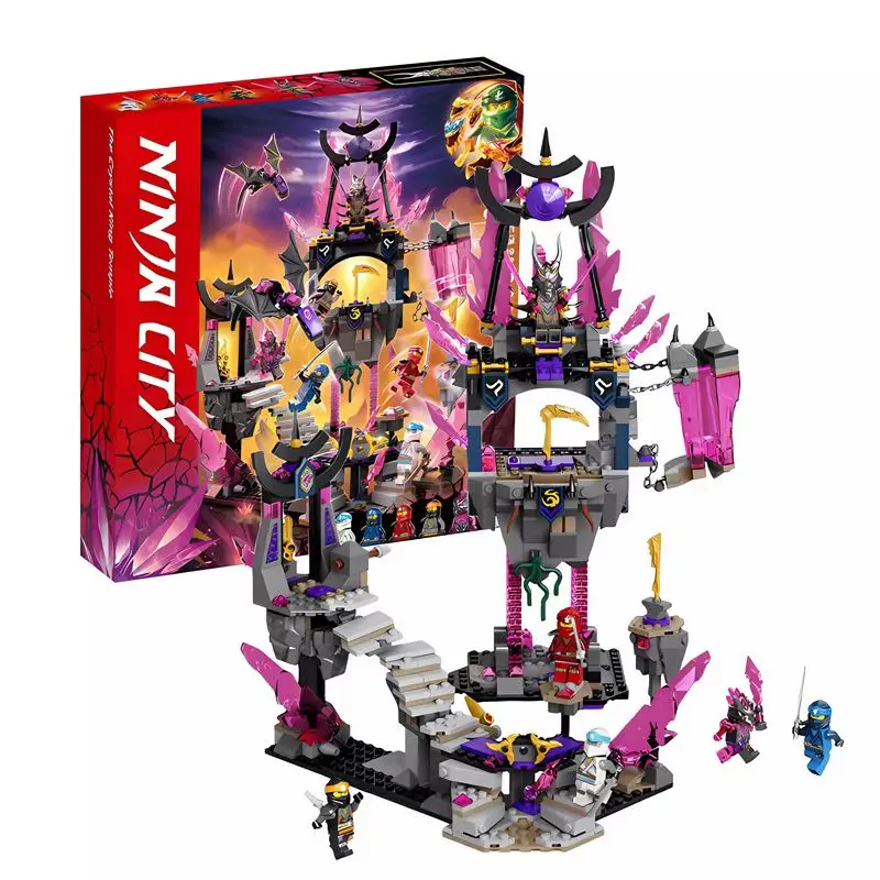 703Pcs Ninja Series Bricks The Crystal King Temple Compatible 71771 Building Blocks Toys for Children Birthday Christmas Gift
703Pcs Ninja Series Bricks The Crystal King Temple Compatible 71771 Building Blocks Toys for Children Birthday Christmas Gift