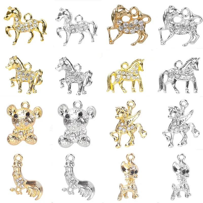 Crystal Animal Charm Rhinestones Horse Pendant For Jewelry Making DIY Necklace Earring Women Men Accessories Handmade Materials
Crystal Animal Charm Rhinestones Horse Pendant For Jewelry Making DIY Necklace Earring Women Men Accessories Handmade Materials