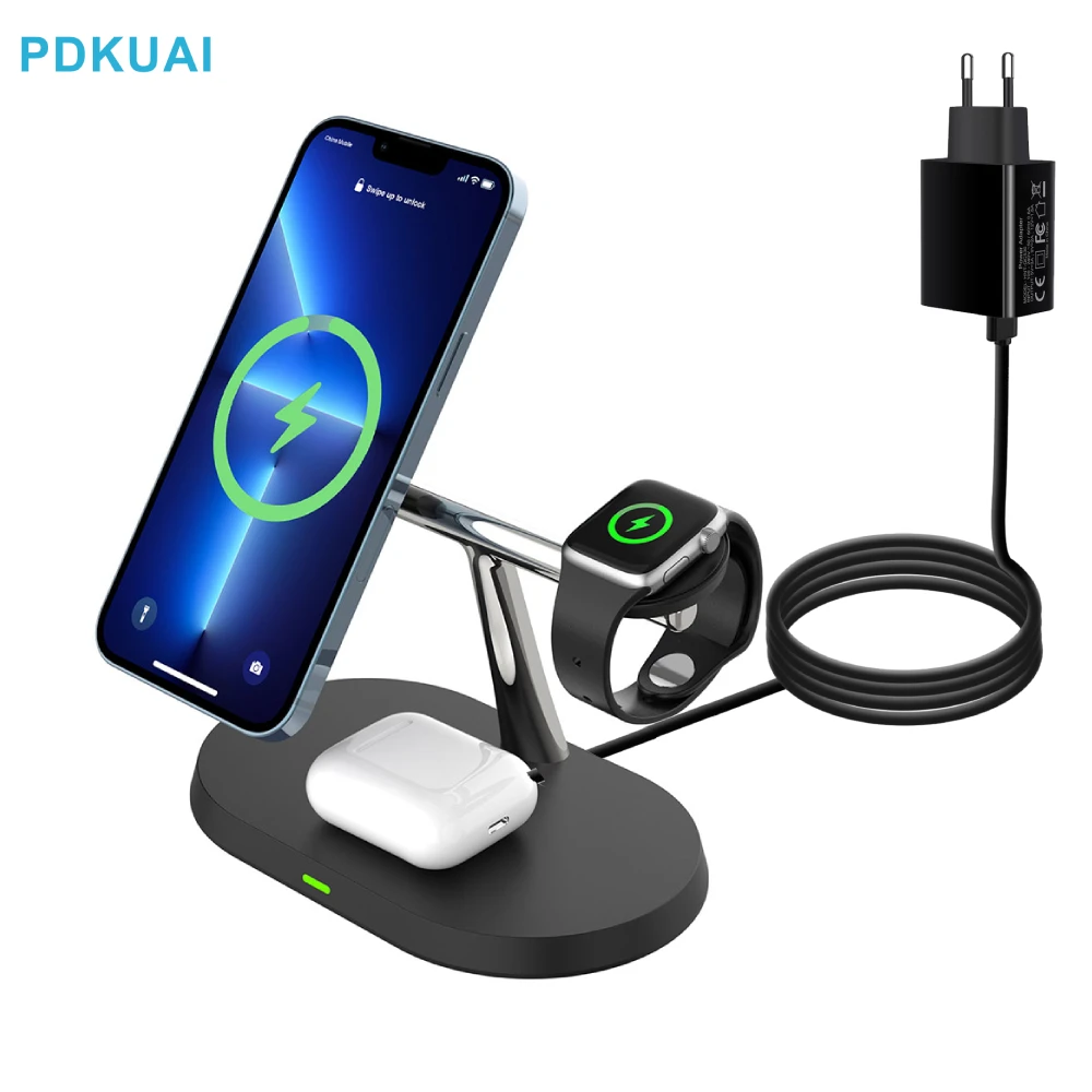 Магнитное Беспроводное зарядное устройство 3 в 1 20 Вт для iPhone 14 13 12 Pro Max Apple Watch 8 7 SE 6 Airpods 3 Pro, док-станция для быстрой зарядки
Магнитное Беспроводное зарядное устройство 3 в 1 20 Вт для iPhone 14 13 12 Pro Max Apple Watch 8 7 SE 6 Airpods 3 Pro, док-станция для быстрой зарядки
