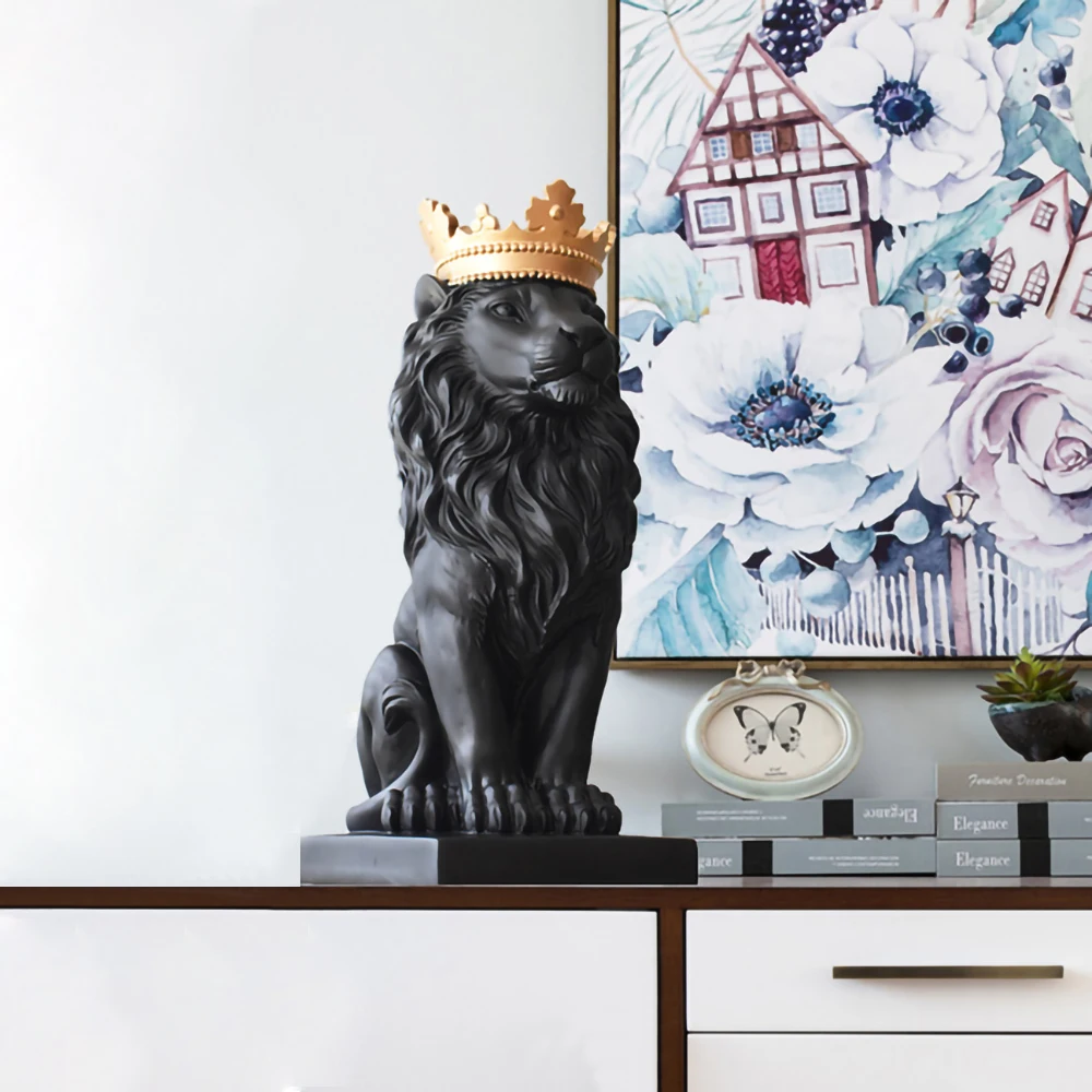 Home Living Room Decoration Accessories 3D Lion Head Statue Nordic Decor Table Ornaments Animal Figurines Decorative Sculpture
Home Living Room Decoration Accessories 3D Lion Head Statue Nordic Decor Table Ornaments Animal Figurines Decorative Sculpture