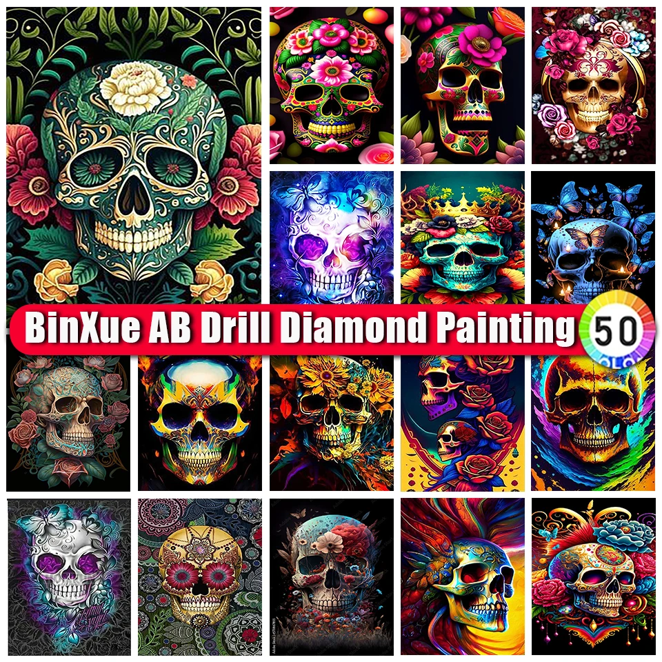 BinXue красочный цветок череп AB алмазная живопись бабочка Мандала вышивка крестиком Сделай Сам Алмазная мозаика Искусство домашний декор подарки
BinXue красочный цветок череп AB алмазная живопись бабочка Мандала вышивка крестиком Сделай Сам Алмазная мозаика Искусство домашний декор подарки