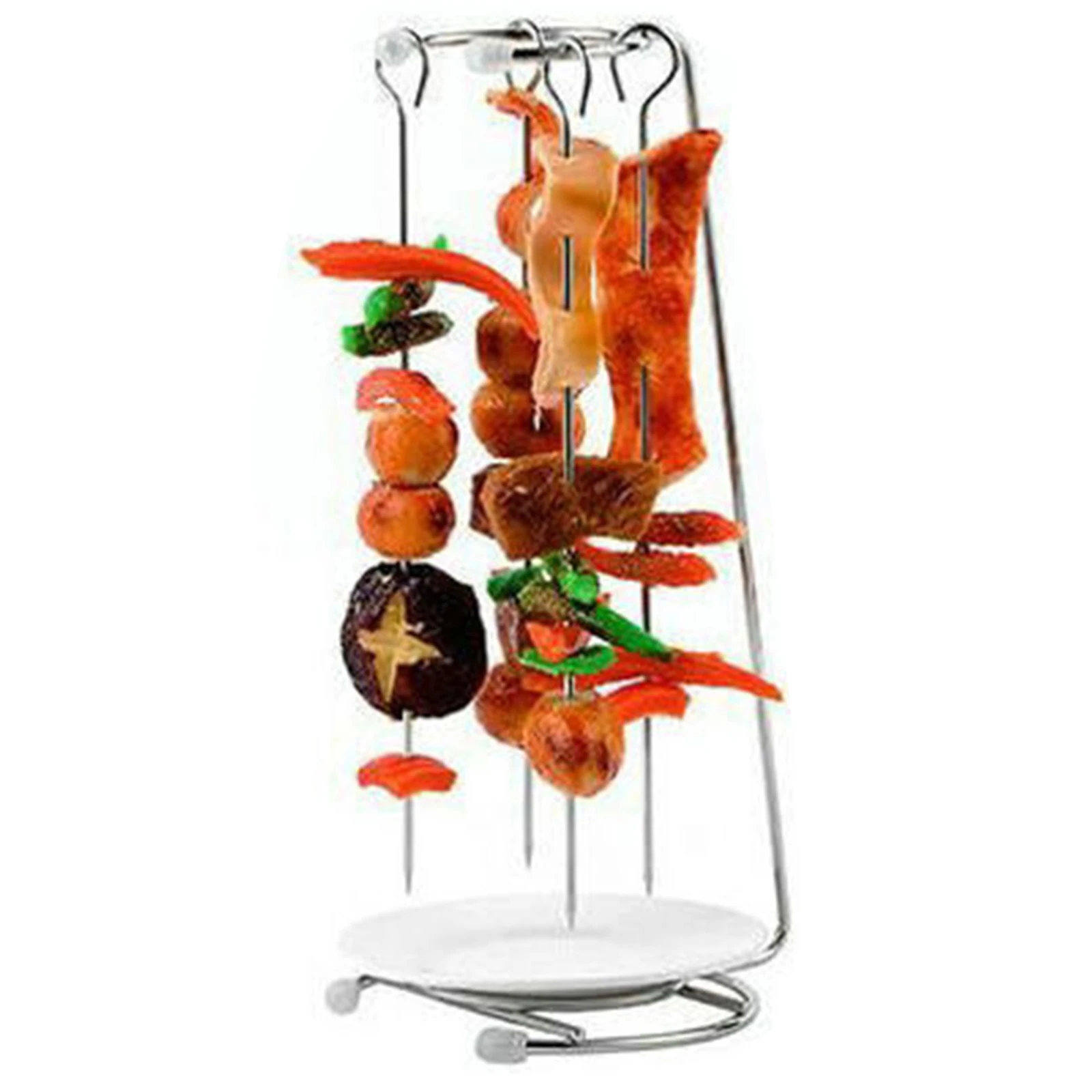 Стойка для барбекю Kabob из нержавеющей стали, вертикальный держатель для шпажки, с 4 шпагами для гриля, для барбекю
Стойка для барбекю Kabob из нержавеющей стали, вертикальный держатель для шпажки, с 4 шпагами для гриля, для барбекю