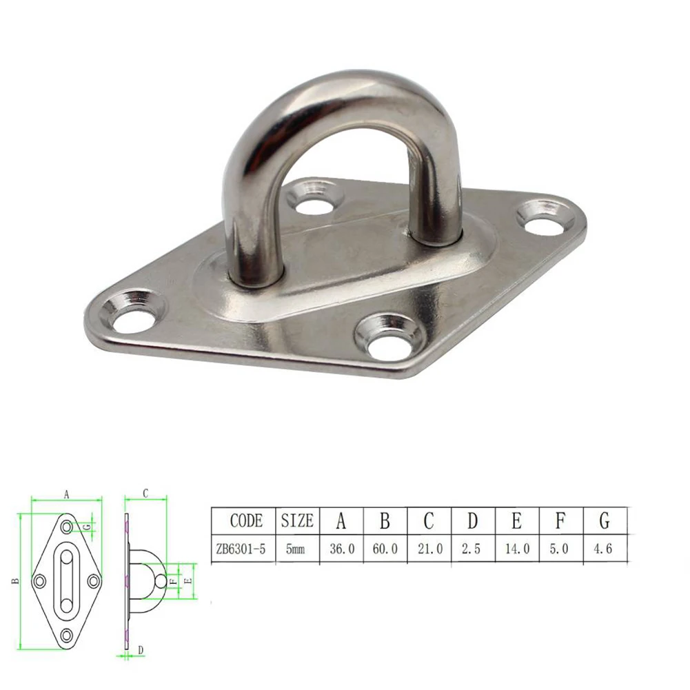 316 Stainless Steel Diamond Eyeplates -Boats Attachment Deck Eye Plates 2pcs Marine Rust Protection Accessories
316 Stainless Steel Diamond Eyeplates -Boats Attachment Deck Eye Plates 2pcs Marine Rust Protection Accessories