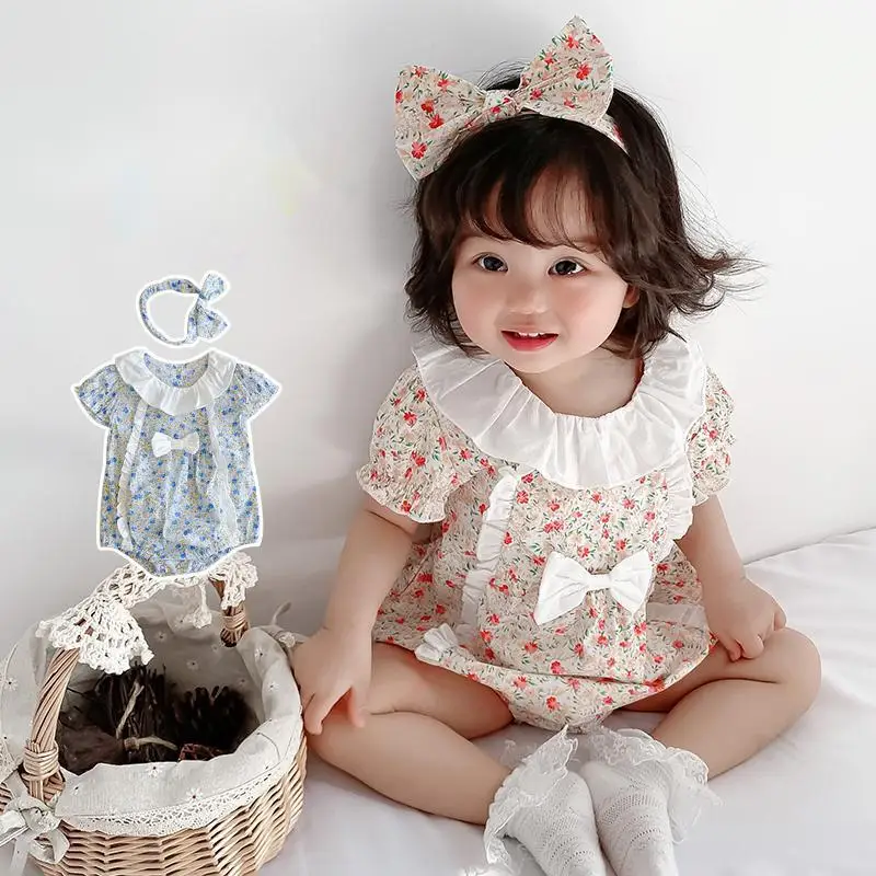 INS 2022 summer New baby fashions clothes girl small floral contrast color lotus collar Haitou jumpsuit climbing clothes
INS 2022 summer New baby fashions clothes girl small floral contrast color lotus collar Haitou jumpsuit climbing clothes