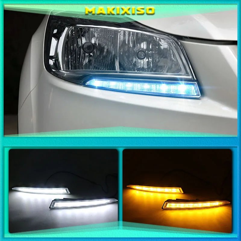 Дневные ходовые огни для Ford Kuga Escape 2012 2013 2015 с указателями поворота, 2 шт./комплект
Дневные ходовые огни для Ford Kuga Escape 2012 2013 2015 с указателями поворота, 2 шт./комплект