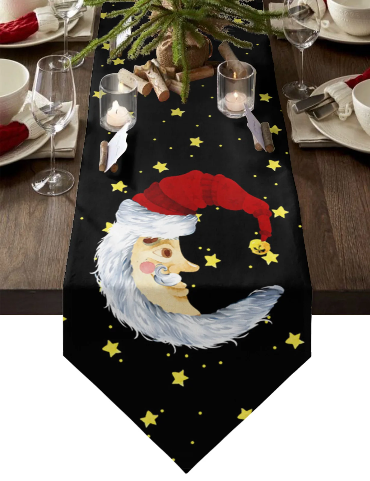 Christmas Santa Moon Stars Table Runner Christmas Party Dining Table Runner Placemat Home Kitchen Table Decor
Christmas Santa Moon Stars Table Runner Christmas Party Dining Table Runner Placemat Home Kitchen Table Decor